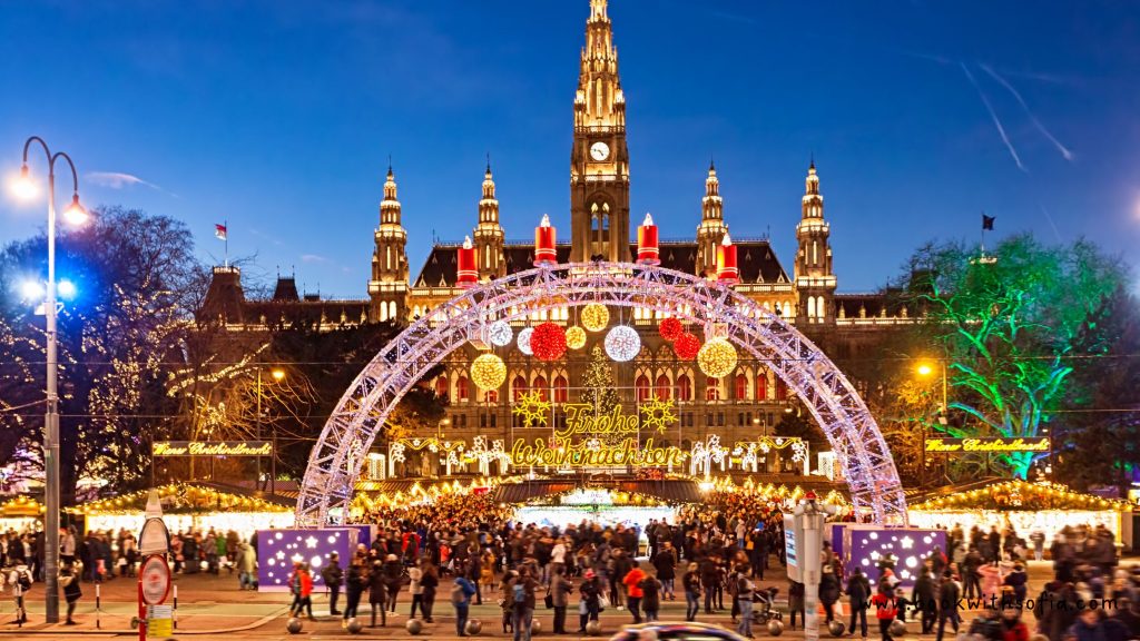 Christmas Market in Rathauplatz, Vienna